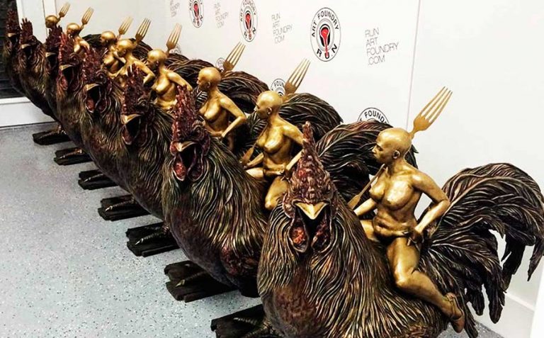 Viaje Fantástico — Escultura en bronce